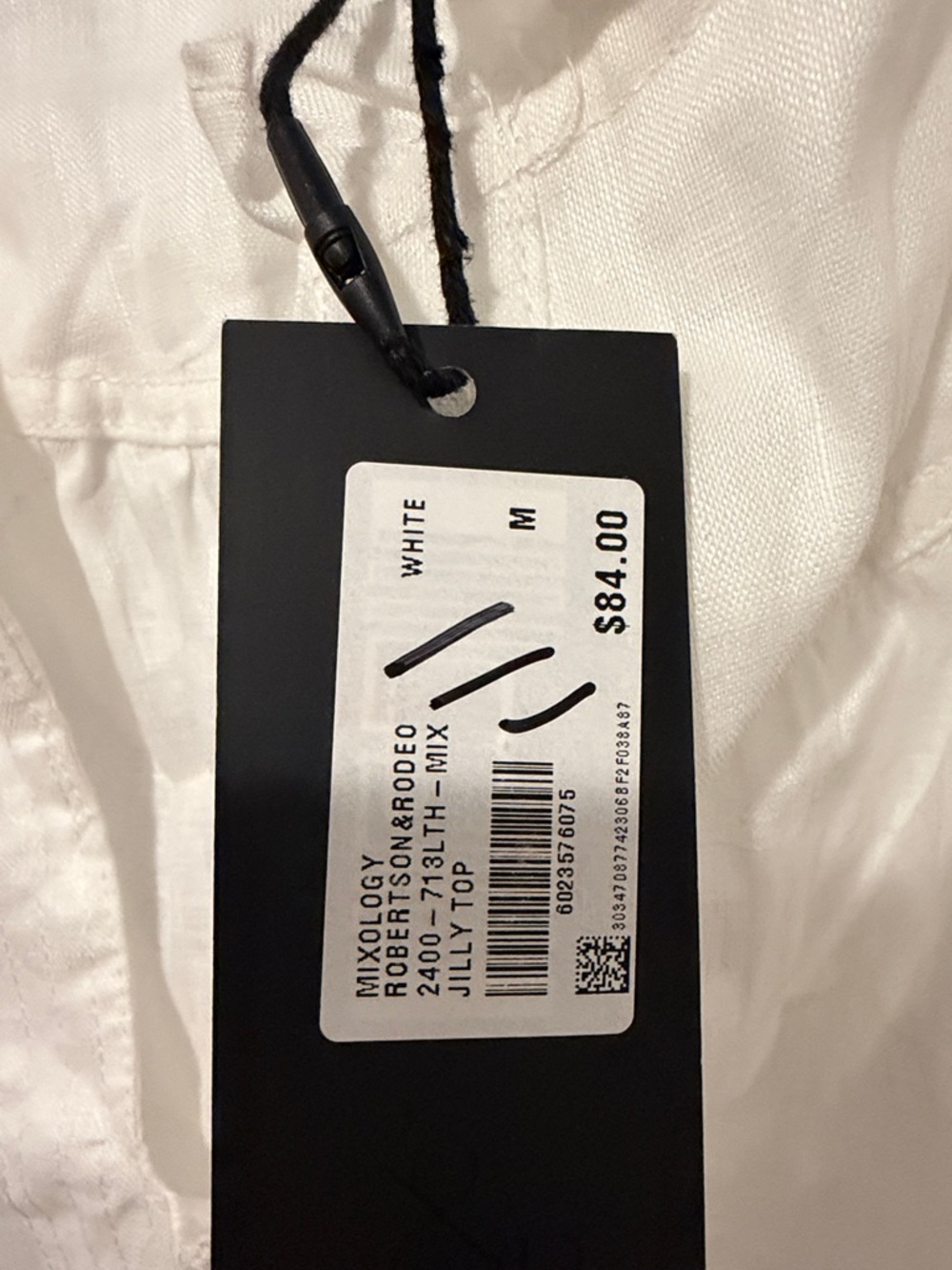White Ruffle-Sleeve V-Neck Blouse - Picture 2 of 4